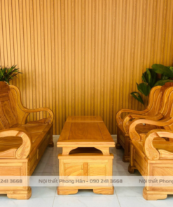 Salon gỗ Gõ Đỏ thúng thiên nga 5 món