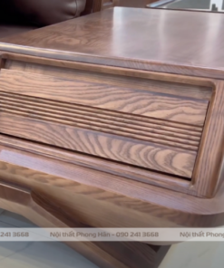 Bộ Sofa gỗ Sồi Nga 2 văng phi thuyền SFG03
