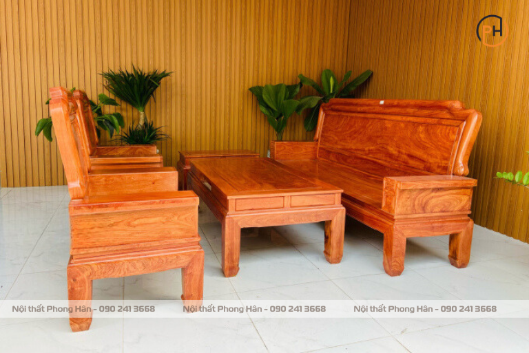 Salon gỗ Hương Đá vai bò