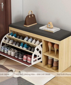 Tủ giày thông minh gỗ MDF phủ melamine chống nước, chống xước