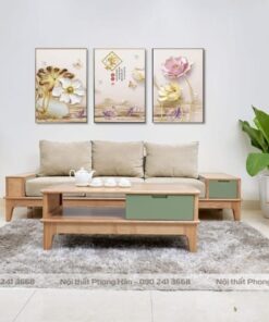 Sofa văng gỗ Sồi style pastel trẻ trung hiện đại SFG06