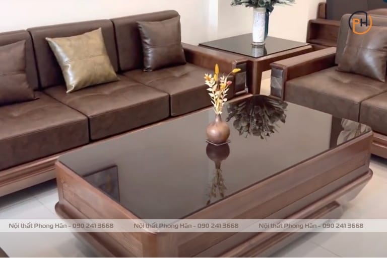Sofa gỗ Sồi Nga 5 chi tiết chân thuỳ tiêu chuẩn SFG08 Sofa gỗ Sồi Nga 5 chi tiết chân thuỳ tiêu chuẩn SFG08