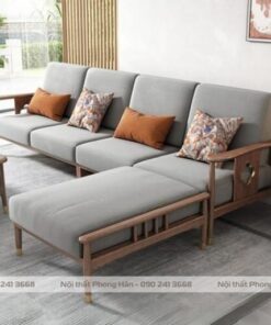 Sofa gỗ Sồi chữ L tối giản SFG21