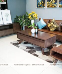 Sofa văng gỗ chân chéo hiện đại SFG26