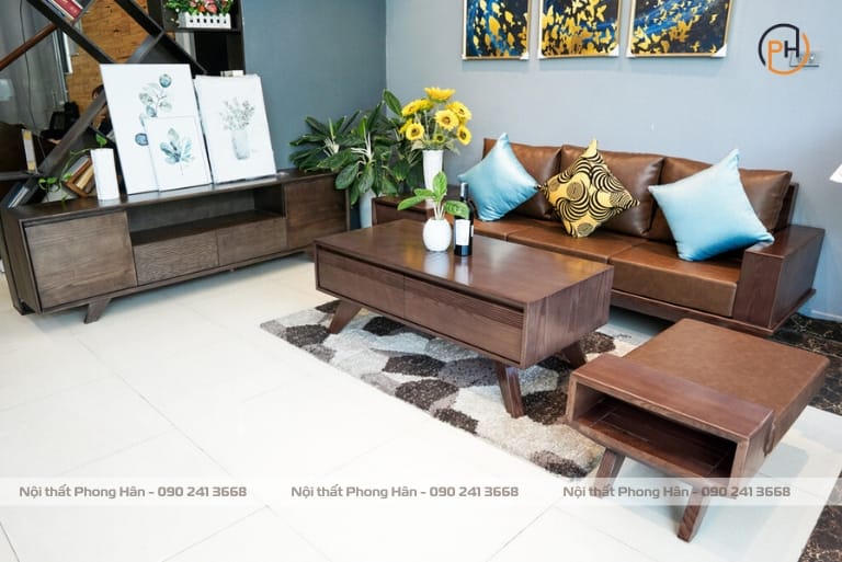 Sofa văng gỗ chân chéo hiện đại SFG26 Sofa văng gỗ chân chéo hiện đại SFG26