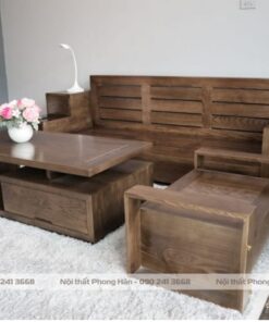 Sofa văng gỗ Sồi Nga hiện đại SFG13