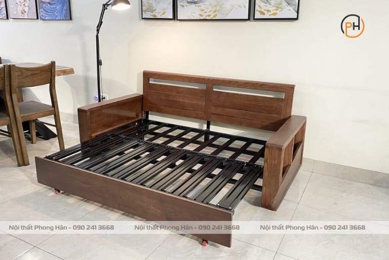 Sofa giường gỗ Sồi hiện đại SFG29