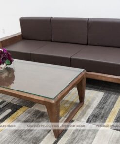 Bộ sofa gỗ sồi 1 văng tối giản SFG31